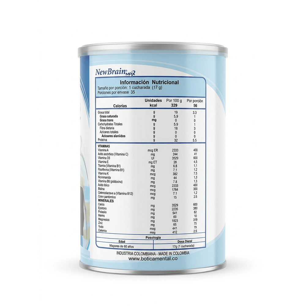 NEWBRAIN MÁX - Nutrición cerebral para el adulto mayor
